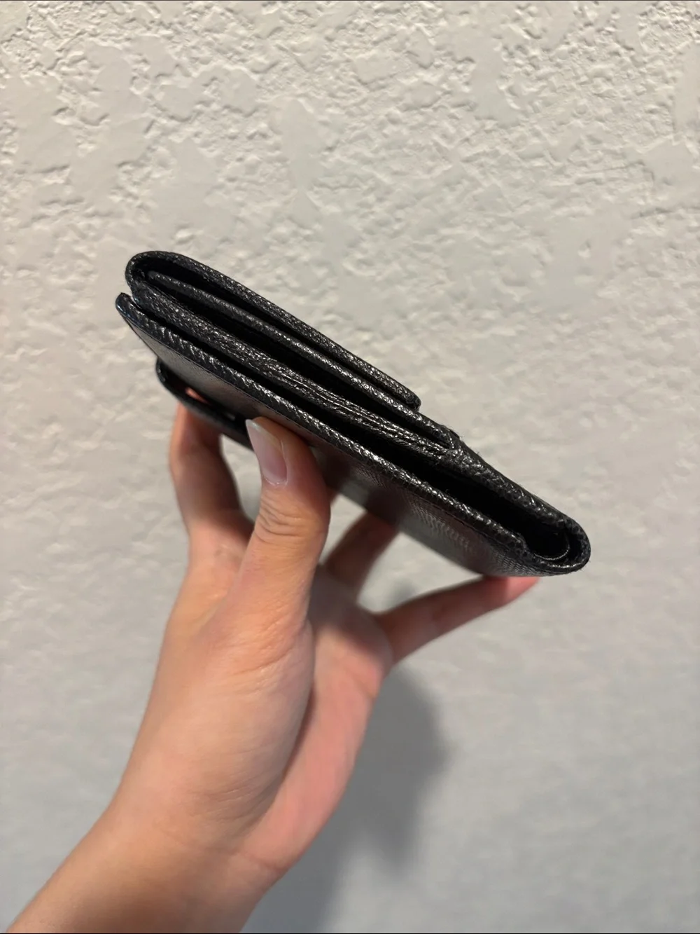 Gucci GG Logo Black Leather Wallet